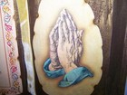 NEW VTG DECOUPAGE BOOK w/ VELVET BOOKMARK & EASEL STAND GOLD HOUSE BLESSING NIB  — photo 4