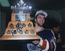Edmonton Oilers Bill Ranford Signed Autographed 8x10 NHL Photo COA #4