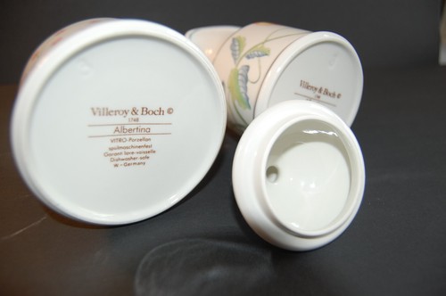 Villeroy Boch "Albertina" Creamer & Sugar Bowl Set Vintage Germany Porcelain - Picture 4 of 14