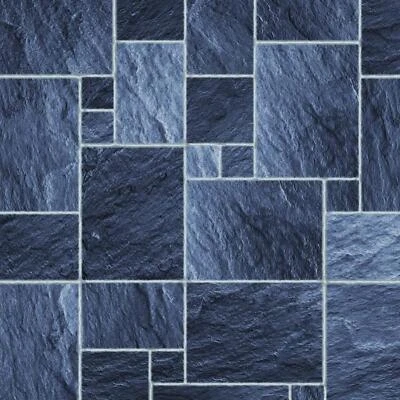 MELODY JANE Puppenhaus dunkler Schiefer Bodenfliesen Miniatur 1:12 Bodenbelag Glanz Kartenblatt