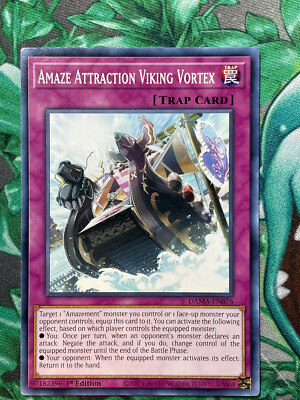 Yu-Gi-Oh! DAMA-EN076 Amaze Attraction Viking Vortex 1st Edition | eBay