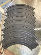 Lot Of 8 Sections Used TYCO HO Slot Car Track 9  Radius Curve 1/4 Circle B-5843