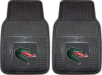 12470 UAB Blazers 2-Piece Heavy Duty Vinyl Car Mat Set, Front Row Floor Mats, Al
