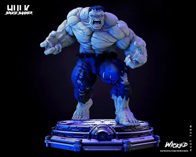 Hulk Grey Resin Sculpture Statue Model Kit Avengers Unpainted/Unassembled