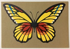 Butterfly Vintage Continental Postcard Unposted