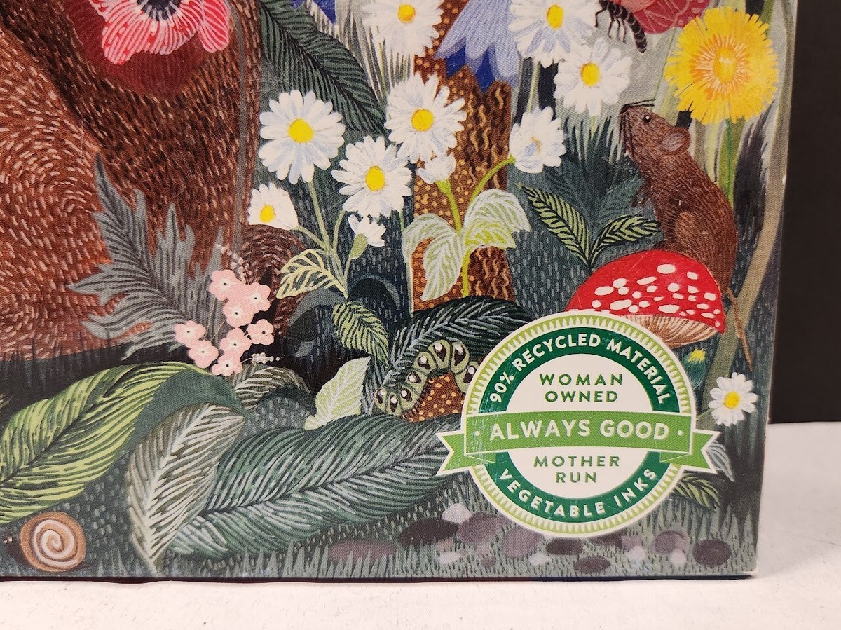 eeBoo Piece and Love Poppy Bunny 1000 piece square adult Jigsaw