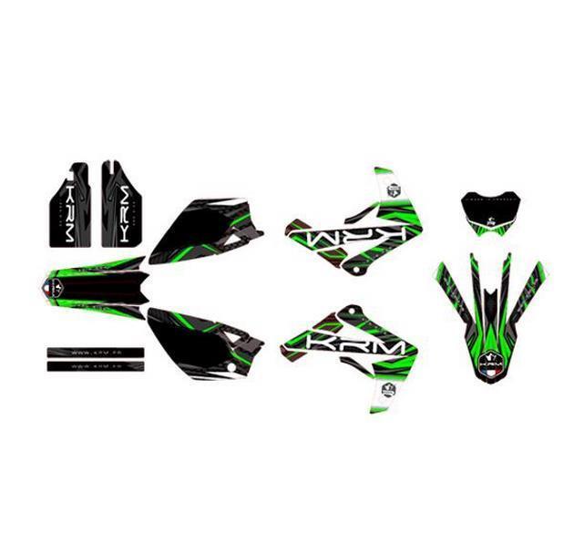 Kit deco Rieju MRT vert KRM pour rénover les plastiques abîmés