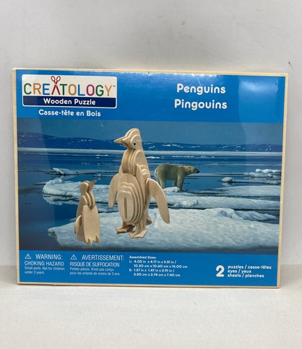 Creatology 3-D Wooden Puzzle - Penguin - - -Sealed