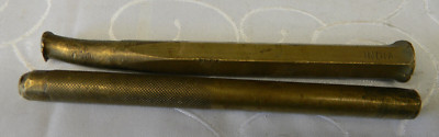 2PC UNBRANDED 1/2'' DIAMETER 7-1/2'' LONG BRASS DRIFT PUNCH SET
