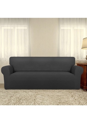 PureFit Super Stretch Sofa Schonbezug - Elasthan rutschfest weicher Sofabezug, dunkelgrau - Bild 2 von 9