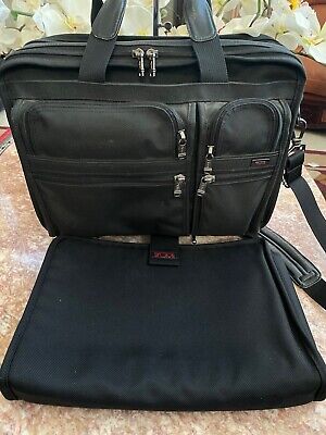 TUMI Alpha Black Ballistic expandable Laptop Business TUMI Alpha Black Ballistic expandable Laptop Business