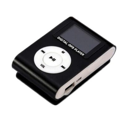Portable MP3 Player Metal Clip-on MP3 Player with LCD Screen T2V9