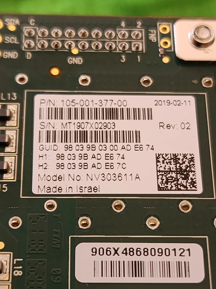 EMC Mellanox NV303611A Innova-2 Flex 2x 100 GbE SmartNIC Low bracket only - Image 2 of 4