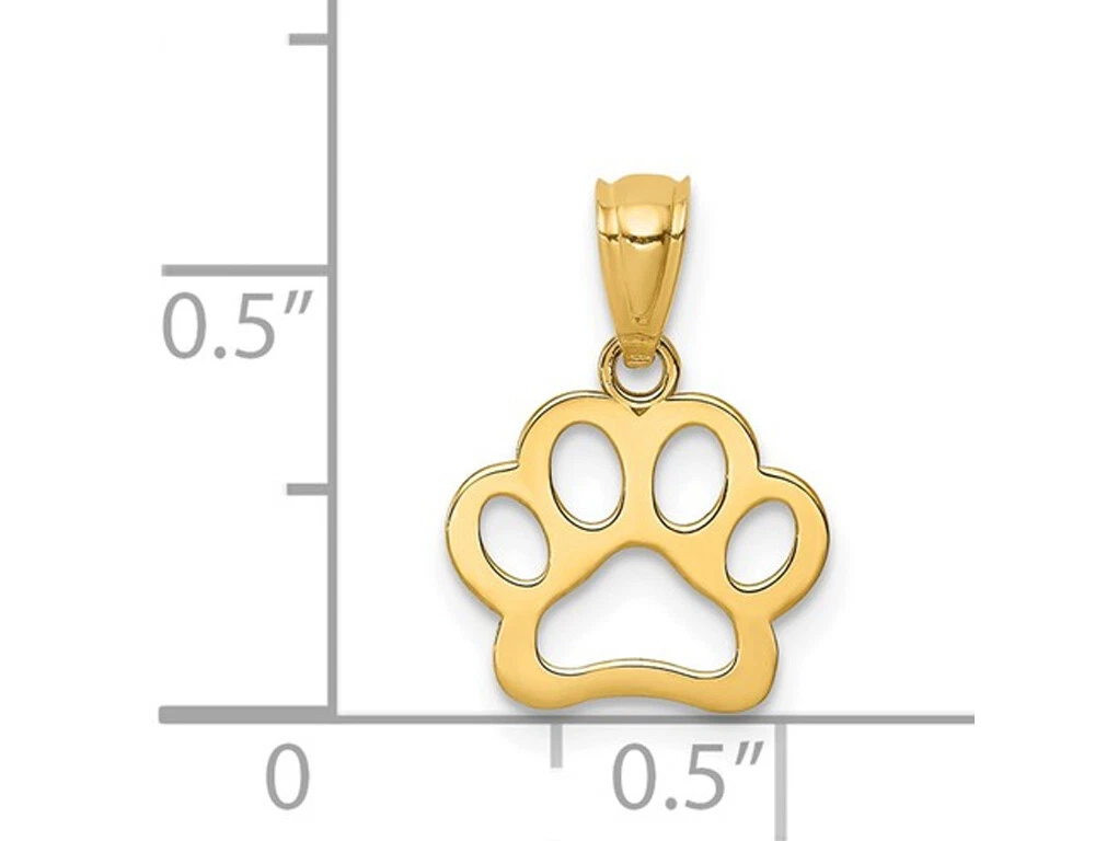 White gold shop dog paw necklace