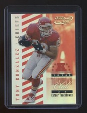 2001 LEAF QUANTUM TONY GONZALEZ TOTAL TOUCHDOWN CLUB PRIZM REFRACTOR #ED 13/24