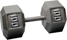 Body-Solid Cast Iron Hexagon Dumbbell, Hand W...