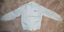 CNW Railroad Wisconsin 1873-1985 Nylon Jacket Lt Gray Size Med