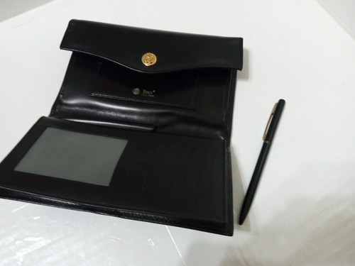 Bosca Wallet Old Leather Framed Checkbook Clutch Wallet Black - Picture 7 of 15
