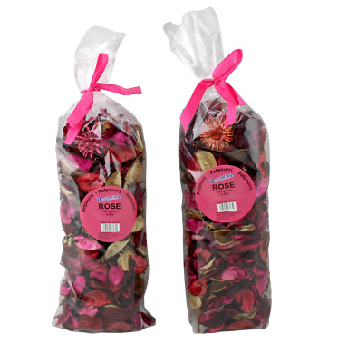 Potpourri Bowl Vase Filler Home Décor 2 Pack Fresh Scent Bathroom Bedroom Rose 