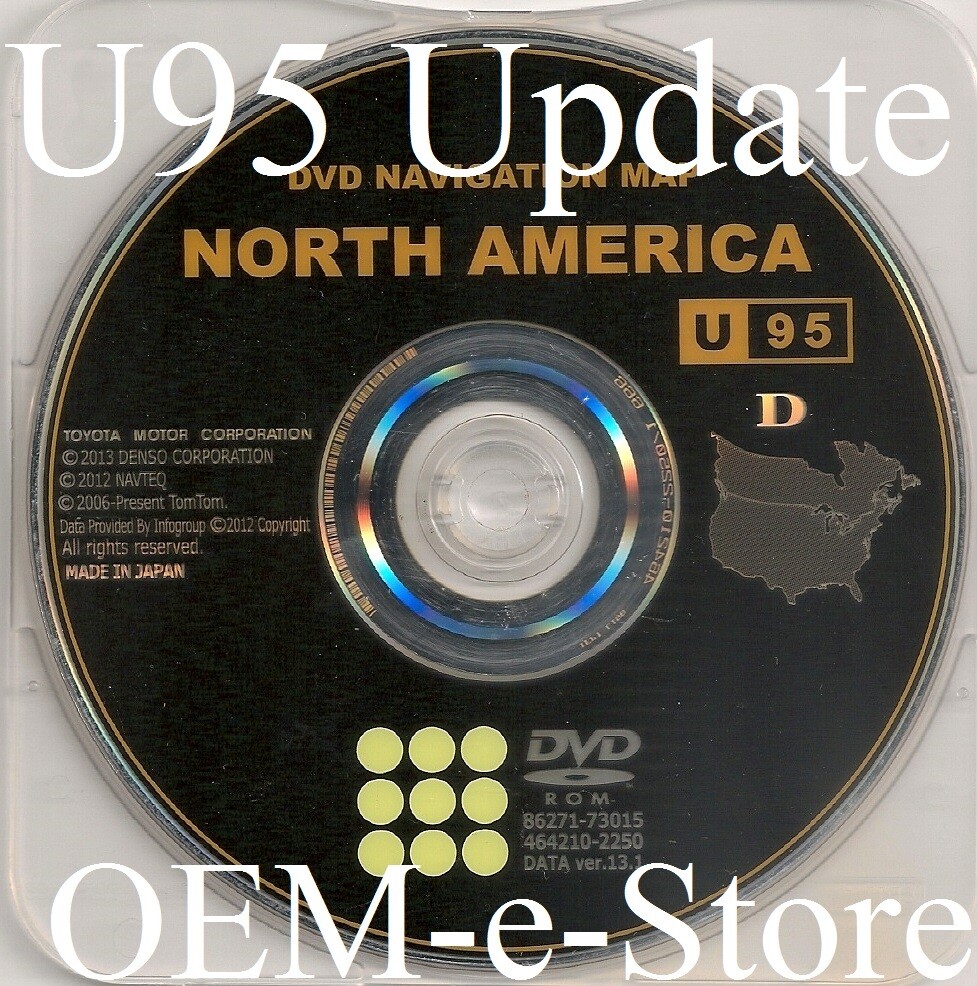 2010 2011 Toyota Camry Prius Land Cruiser Navigation DVD Map U95
