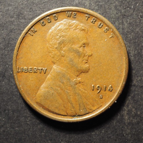 1914 ** S ** LINCOLN HEAD CENT * SCHÖNE MÜNZE * KOSTENLOSER VERSAND M3583