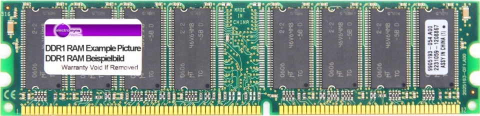 512MB ProMOS DDR1 RAM PC2700U 333MHz CL2.5 V826664K24SATG-C0 IBM 31P9122 Memory - Bild 1 von 1