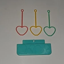 VTG Tyco Quints Playground REPLACEMENT PARTS Lot Heart Monkey Bars Pink Yellow