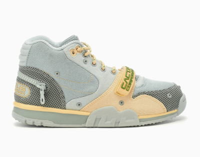 Size 10.5 - Nike Air Trainer 1 SP Travis Scott Grey Haze Olive Aura DR7515-001