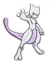 Mewto Character Figure Embroidered 3" Tall Iron on Patch