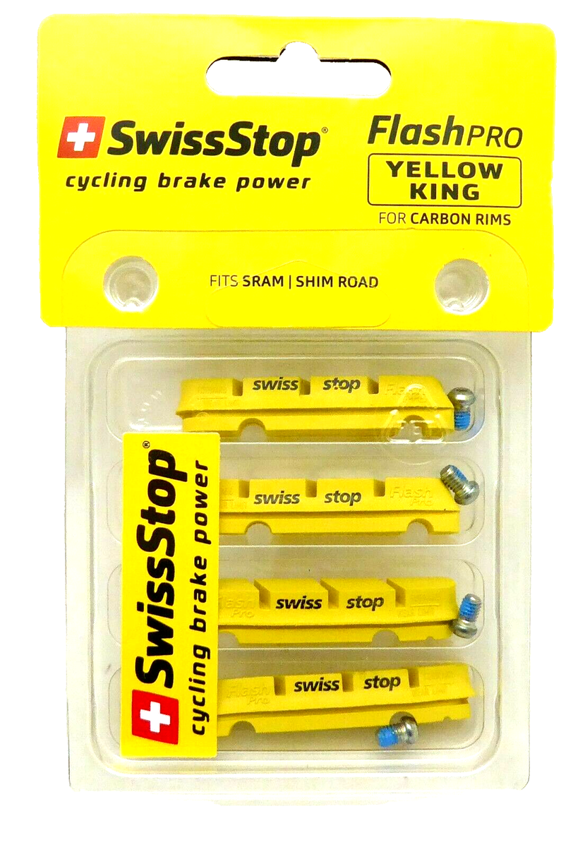 SwissStop, FlashPro, Yellow King Brake pads for Carbon rims