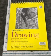 300 Series Drawing Paper Pad Top Wire Bound 9x12 inches 50 Sheets 70lb/114g -...