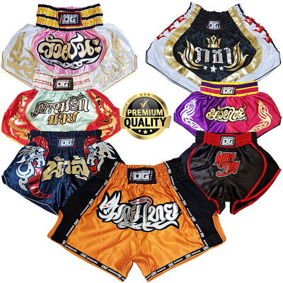 MUAY THAI SHORTS KICKBOXING THAIBOXING PREMIUM HIGH QUALITY XS to