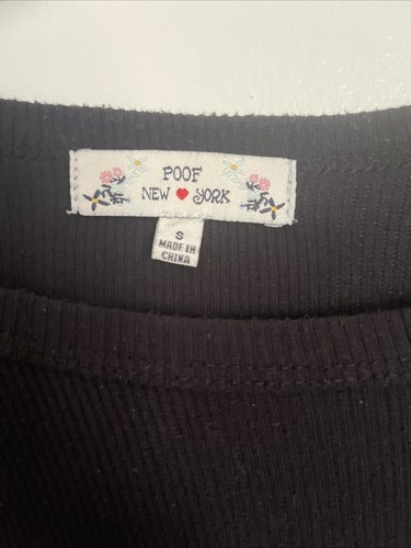Vestido Camiseta Roof New York Negro, Talla Pequeña, Hasta la Rodilla - Imagen 2 de 5