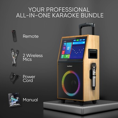 MASINGO Karaoke Machine with Built-in 15
