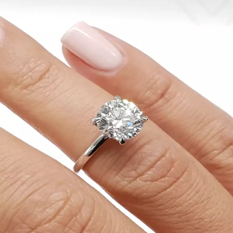 Best solitaire setting shop for round cut