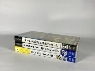 Lot3 PSP Monster Hunter Portable 2nd G. 3rd & Airou Village Poka