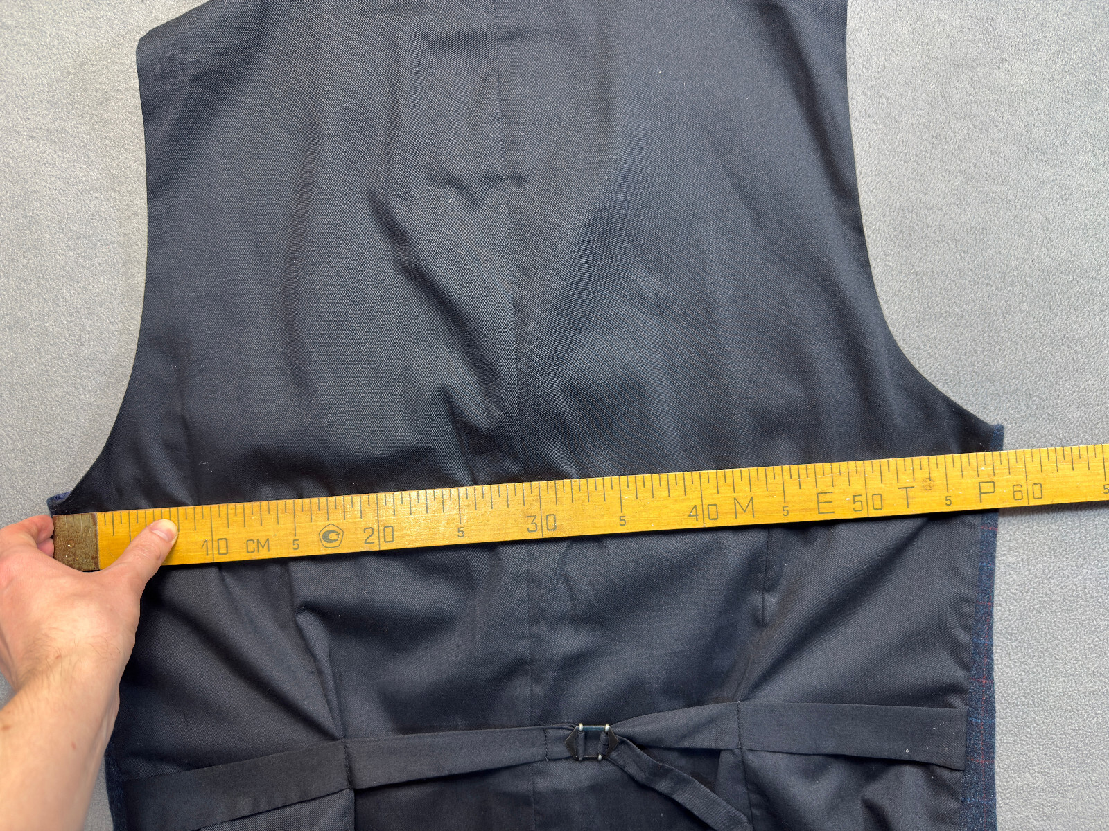 Hammond & CO. blue vest waistcoat mens size 48'' image 2