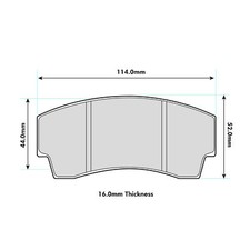 Mintex MRM1802 Brake Pads For AP Racing CP5100 Calipers (MDB1864 Pad Shape)