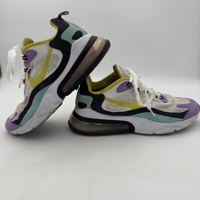 Nike Air Max 270 React Geometric Abstract Men s Size 11.5 Running Shoes Sneakers