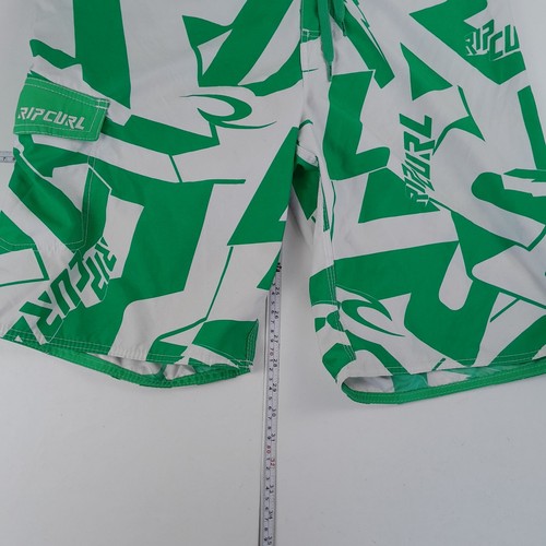 RIP CURL Board Shorts 32 Green Mens Surf Swim - Picture 3 of 10
