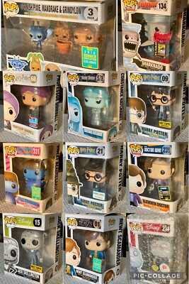 NIB Funko Pop! Rare Store & SDCC Convention Exclusives - Disney HP Dr Who & More