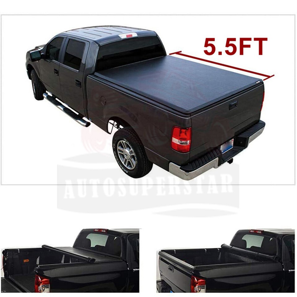 Roll Up Truck Bed Tonneau Cover For Ford F150 F150 200408 5.5ft Bed