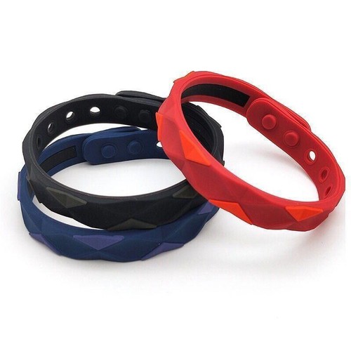 Silicone Negative Ion Anti-static Weight Loss Wristband Bracelet For Sport New - Picture 6 of 39