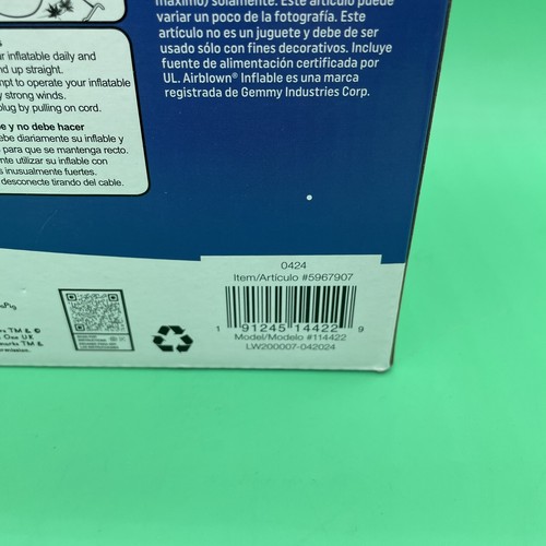 PEPPA PIG Airblown Inflatable 3.2 Ft Tall Energy Efficient Rare New in Box - Picture 4 of 4