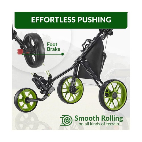 CaddyTek CaddyLite 11.5 Version 3 Golf Push Cart – 3-Wheel, SuperLite Delu - Picture 4 of 7