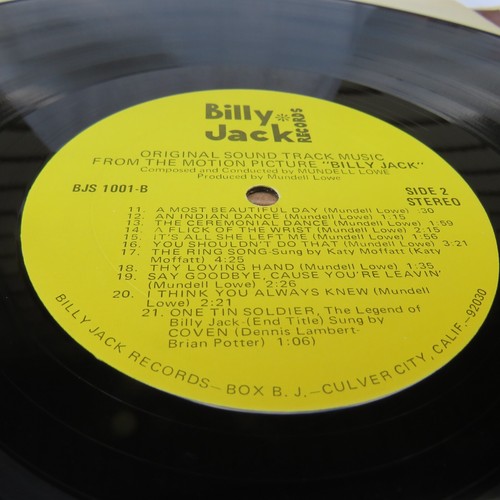 THE TRIAL OF BILLY JACK ORIGINAL SOUNDTRACK Reissue LP BJS 1001 1st pressing - Imagen 8 de 8