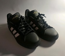 Size 10 - Adidas Grand Court 2.0 Black White