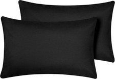 Travel Pillow Case 12x18 Size Pack of 2 Pieces 100 Egyptian Cotton Smart