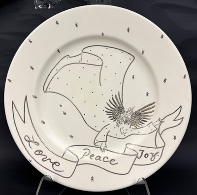 Emilia Castillo Serving Plater 13'' 2004 Christmas  Plata Pura Neiman Marcus