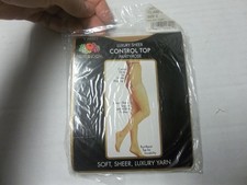 New Old Stock Fruit of The Loom Control Top Pantyhose Size B Island Sand